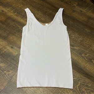 Spanx Assets Reversible 4 Way Tank Top White/Tan Women’s Large Shapewear